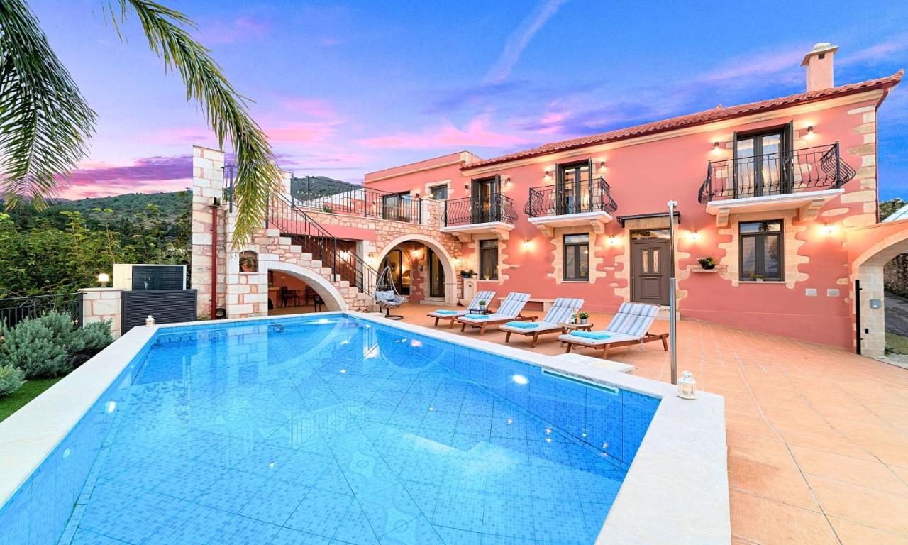 Steve Kois Villa Heated Pool Chania  Exterior foto